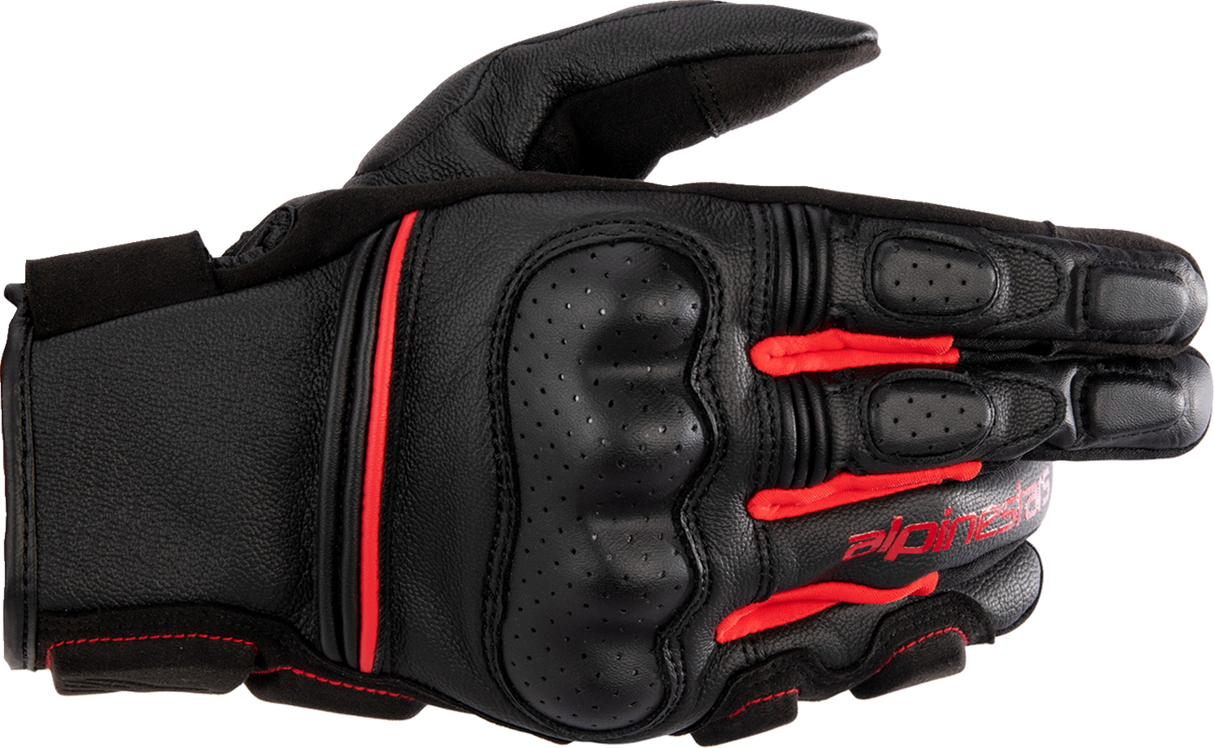 Guantes ALPINESTARS Phenom - Negro/Rojo Brillante - Pequeños 3501723-1303-S