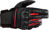 Guantes ALPINESTARS Phenom - Negro/Rojo Brillante - Pequeños 3501723-1303-S