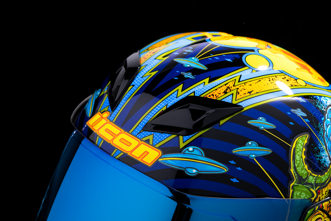 ICON Airflite™ Motorcycle Helmet - Bugoid Blitz - Blue