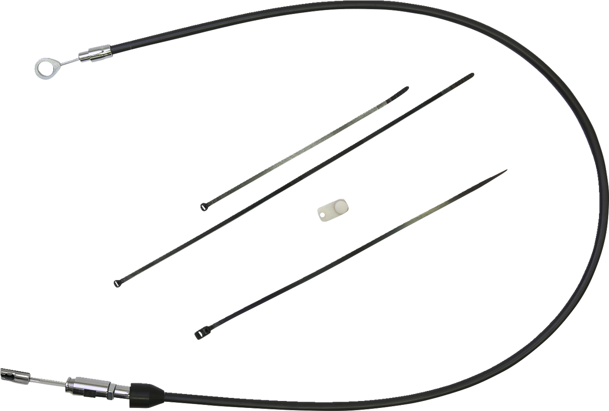 Cable de embrague DRAG SPECIALTIES - Superior - 36" - Negro/Cromo 4323402HE