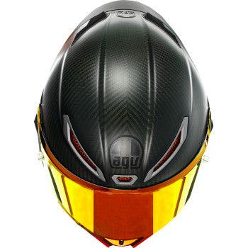 agv gp rr helmet Pista Mono Glossy Carbon - Size Medium even against any dangerous twisting of the head AGV Pista GP RR Helmet