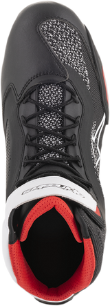Zapatillas ALPINESTARS Faster-3 Rideknit® - Negro/Blanco/Rojo - Talla 10 de EE. UU. 2510319123-10