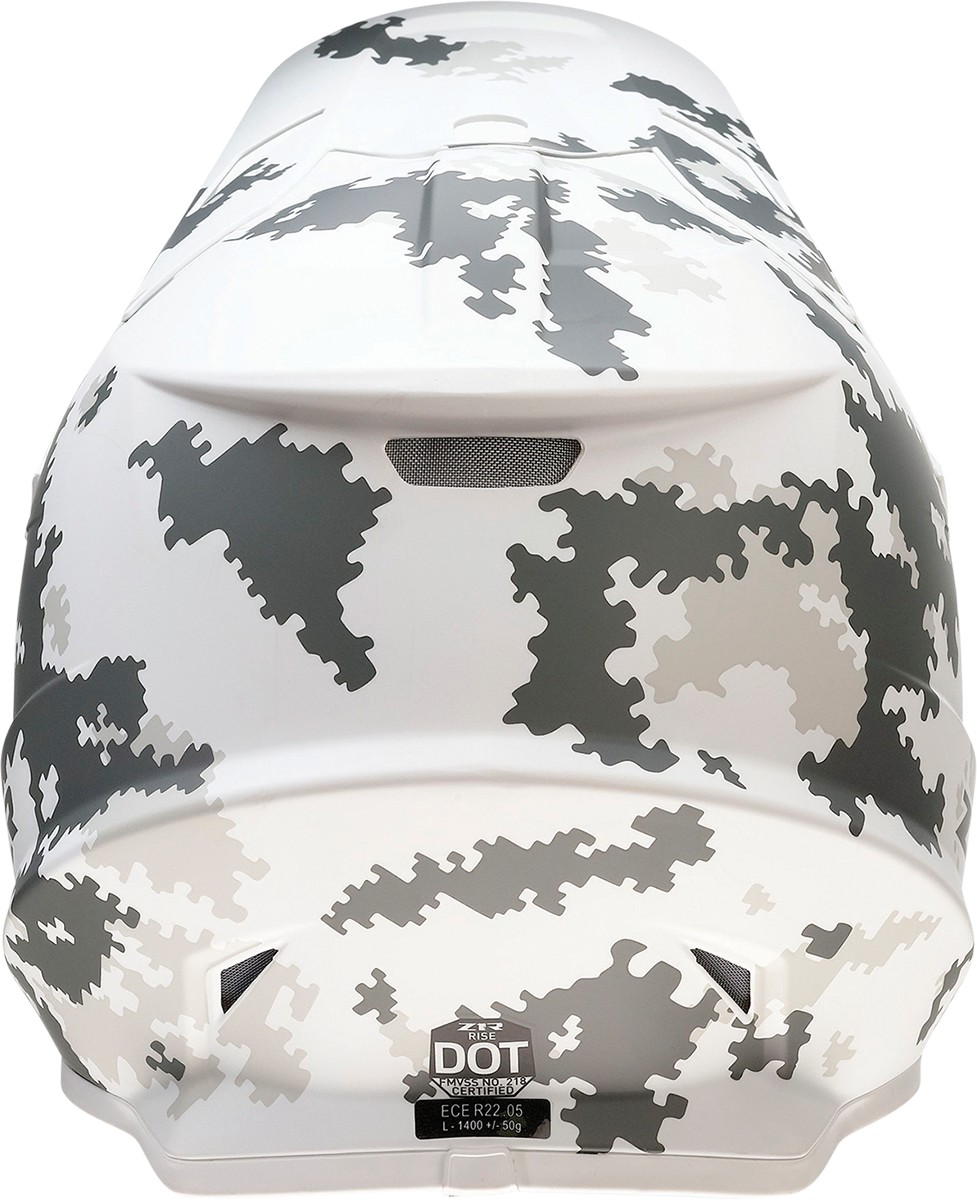 Casco de moto Z1R Rise - Camuflaje nieve - Blanco/Gris - 2XL 0120-0717 