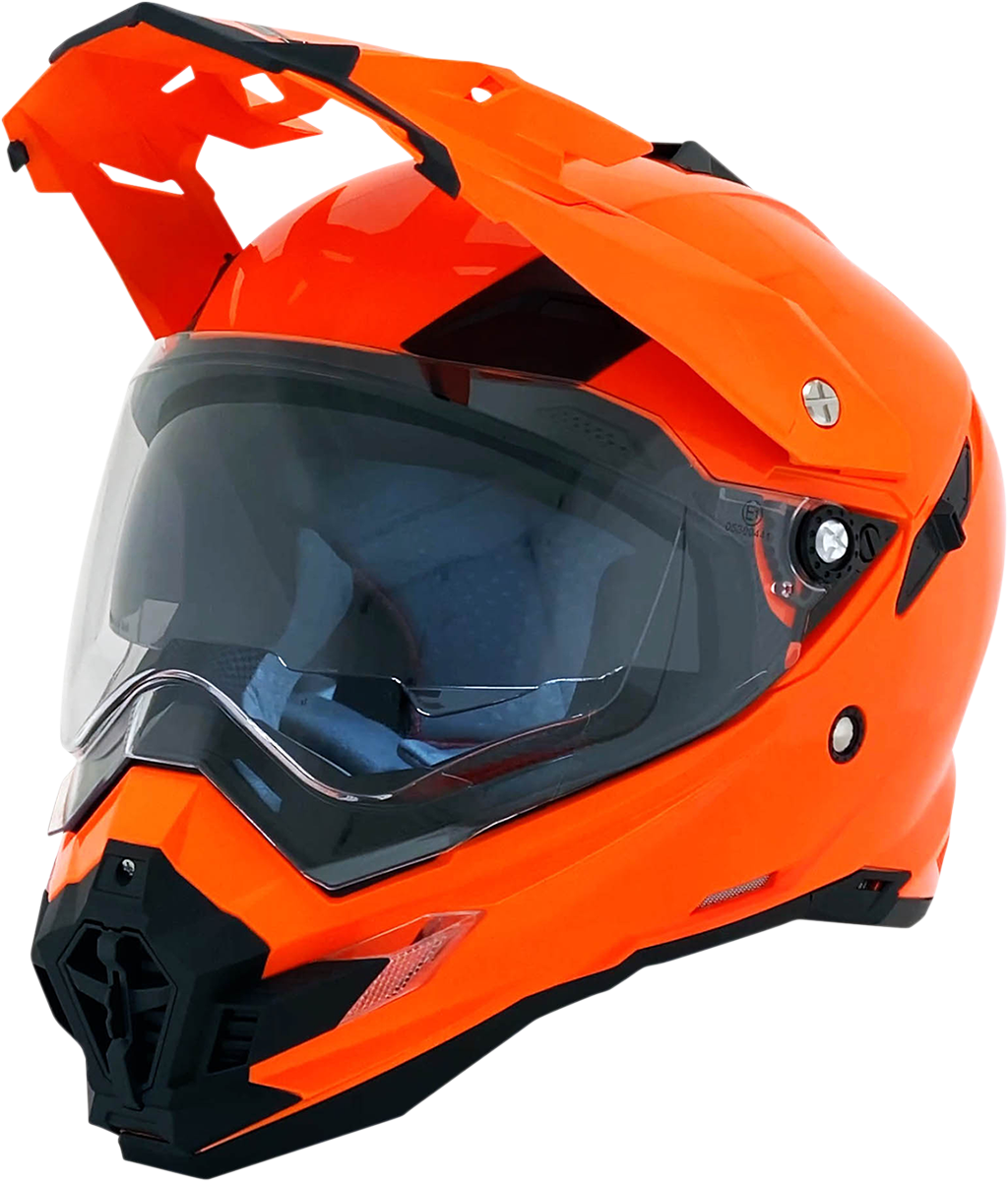 Casco de motocicleta AFX FX-41DS - Naranja de seguridad - XS 0110-3766 