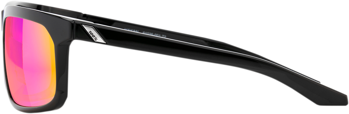 Gafas de sol 100% Hakan - Negro - Espejo Morado 61036-001-72