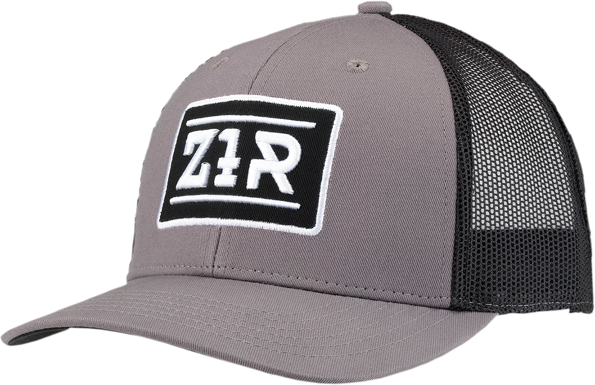 Gorra de camionero Z1R con cierre a presión - Gris/Negro 2501-3669 