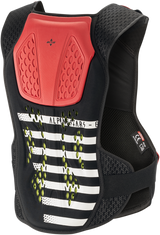 Protector de pecho ALPINESTARS Sequence - Negro/Blanco/Rojo - XS/S 6701819-123-XSS