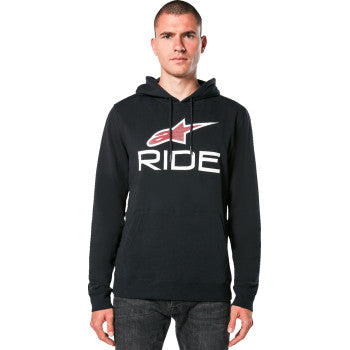 Sudadera con capucha ALPINESTARS Ride 4.0 - Negro/Rojo/Blanco - 2XL 1214-51820-1232-2XL