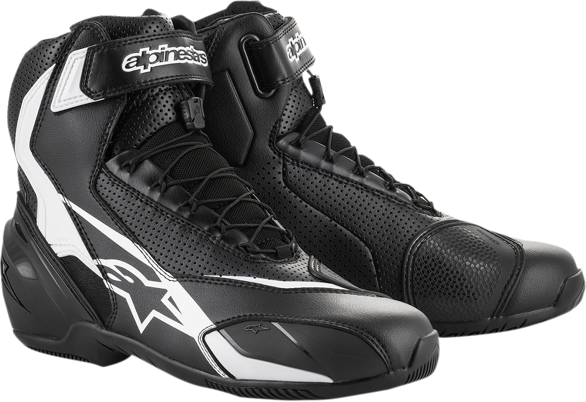 Zapatillas ALPINESTARS SP-1 v2 con ventilación - Negro/Blanco - Talla 8 de EE. UU. / 42 de UE 25113181242