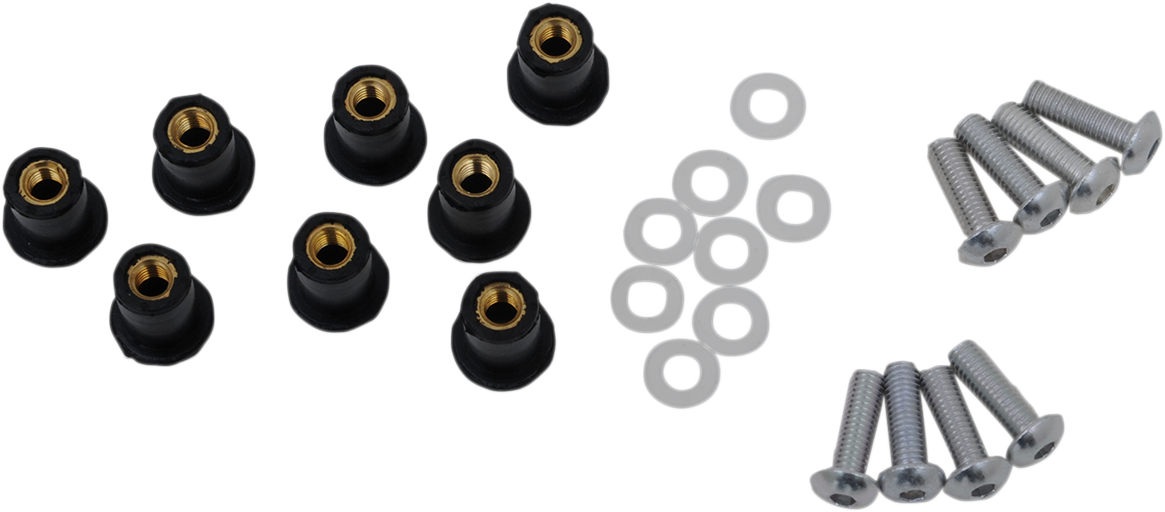 Kit de tornillos para parabrisas PUIG HI-TECH PARTS - Plata 0957P