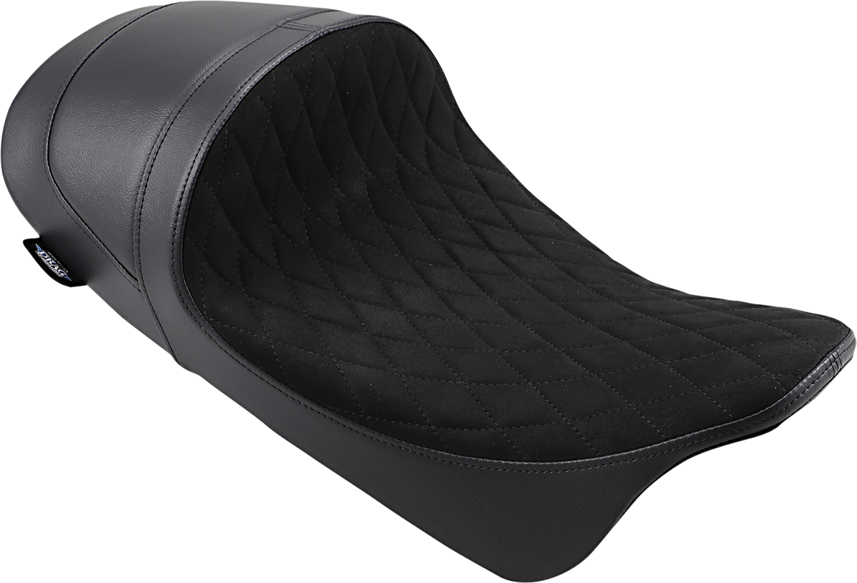 Asiento individual bajo delantero DRAG SPECIALTIES - Diamante - Gamuza - FL '08-'22 0801-1255