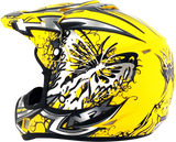 AFX FX-17 Motorcycle Helmet - Butterfly - Matte Yellow - Medium 0110-7133