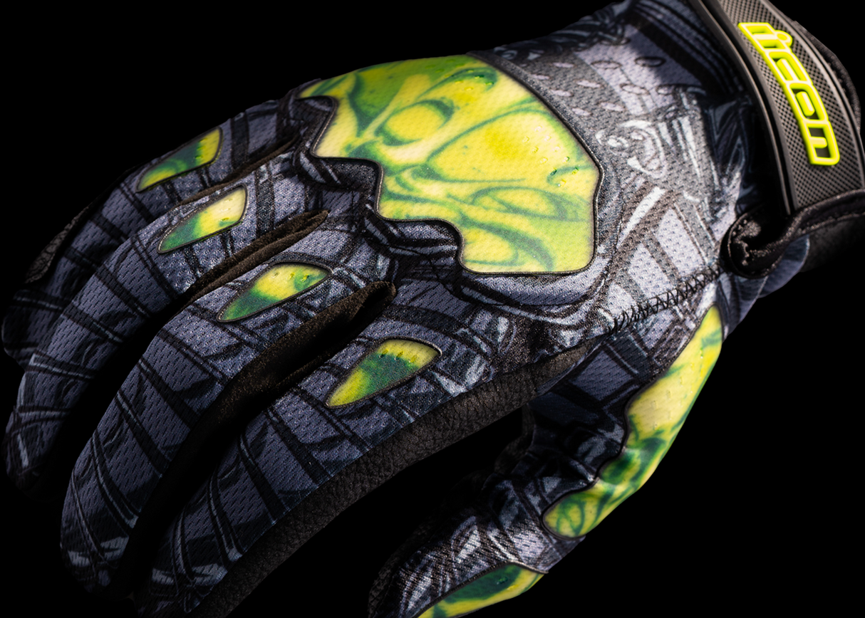 Guantes ICON Hooligan Outbreak™ - Verde - Grande 3301-4655