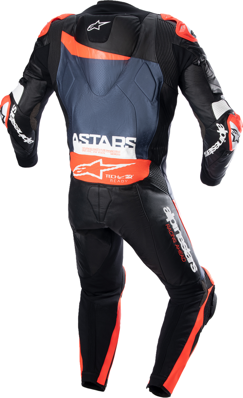 Mono de cuero ALPINESTARS GP Plus v4 - Negro/Rojo Fluo/Azul - Talla 48 de EE. UU. / 58 de UE 31505231358