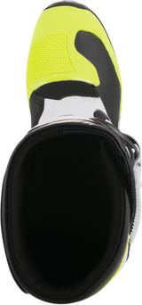 Botas ALPINESTARS Tech 3S - Negro/Blanco/Amarillo Fluorescente - Talla 4 de EE. UU. 2014018-125-4