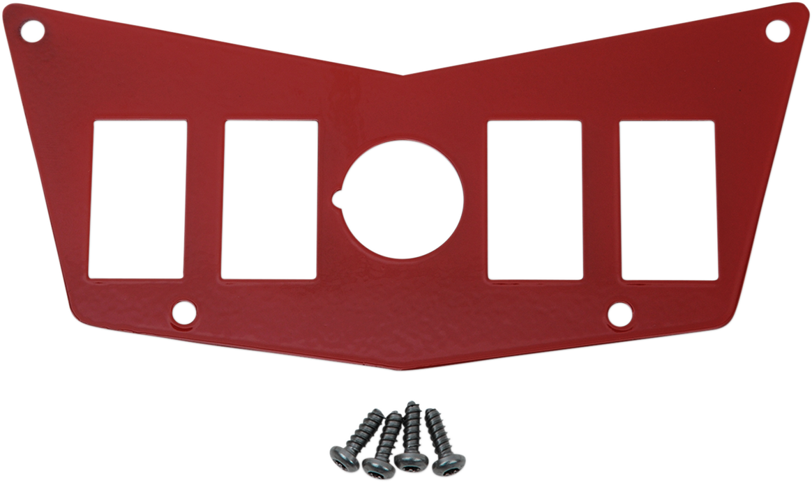 Placa de tablero MOOSE UTILITY - 4 interruptores - Rojo 100-4393-PU 