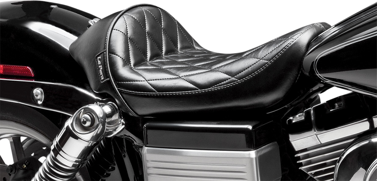 Asiento de cafetería LE PERA Stubs - Diamante - Negro - FXD '06-'17 LK-421DM 