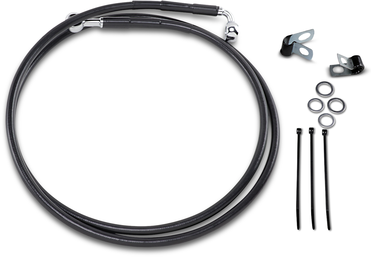 Línea de freno DRAG SPECIALTIES - Delantera - Negra - +10" 640115-10BLK 