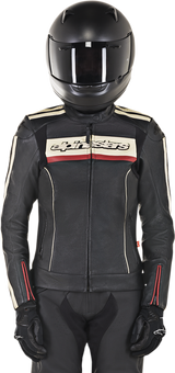 Chaqueta ALPINESTARS Stella Dyno v2 para mujer - Negro/Rojo - Talla EE. UU. 28 / Talla UE 44 3112518-1830-44