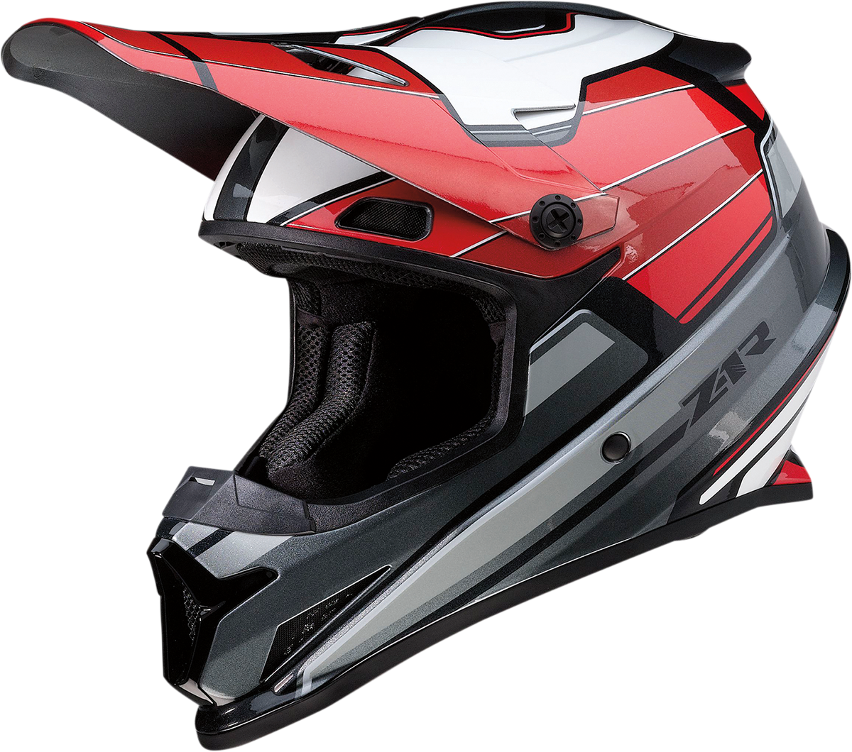 Casco de moto Z1R Rise - MC - Rojo/Gris - Mediano 0110-7210 