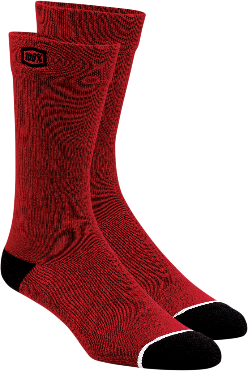 Calcetines 100% lisos - Rojos - Talla L/XL 20050-00007