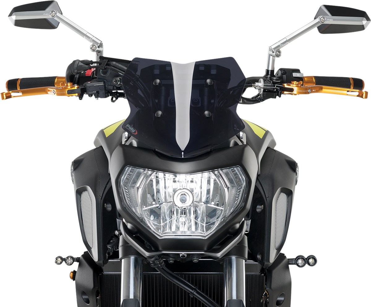Cúpula deportiva Naked PUIG HI-TECH PARTS - Ahumado oscuro - Yamaha 9666F 