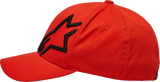 Gorra ALPINESTARS Corp Shift 2 - Rojo cálido/Negro - Talla pequeña/mediana 1032810083107SM