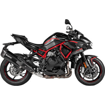 Escape Akrapovic Slip-On Line Kawasaki ZH2 SE 2020-2024 Silenciador en titanio S-K10SO31-HGITBL 