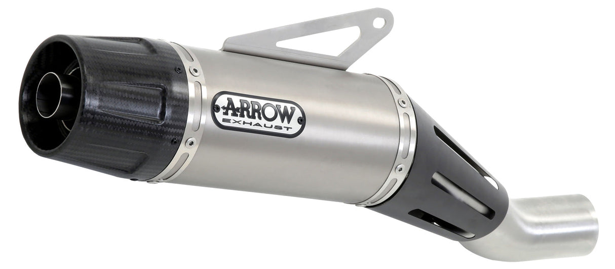 Silenciador Jet-Race de Nichrom con tapa de carbono para colectores Arrow 71849jrn para Yamaha XSR 900'16 homologado.