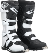 Botas de clasificación MOOSE RACING - Negro/Blanco - Talla 10 3410-2602 