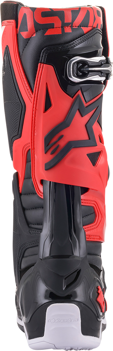 Botas ALPINESTARS Tech 10 - Negro/Rojo - Talla 11 de EE. UU. 2010020-31-11
