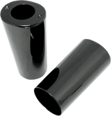 Cubiertas deslizantes de horquilla DRAG SPECIALTIES - Negro brillante - Lisas - Longitud de serie - Número de OEM de repuesto 45964-86 74537B 