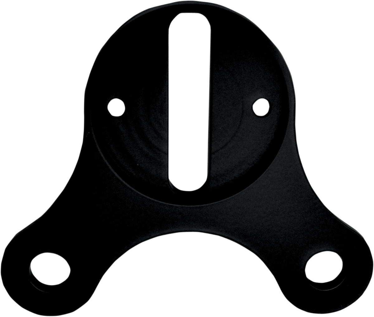 DRAG SPECIALTIES Soporte plano para mini manómetro - Negro mate - Para diámetros de 2,4" 2210-0267 