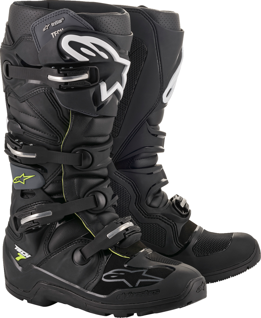 Botas ALPINESTARS Tech 7 Enduro Drystar® - Negras - Talla 12 de EE. UU. 2012620-106-12
