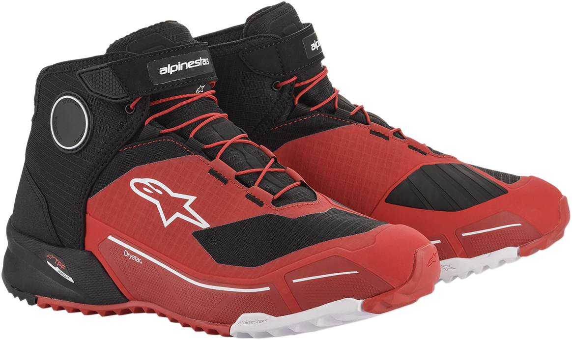 Zapatos ALPINESTARS CR-X Drystar® - Negro/Rojo - Talla 8.5 (EE. UU.) 2611820319