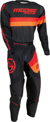 Pantalones MOOSE RACING Sahara - Negro/Naranja/Rojo - 32 2901-9065 