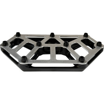 Minitablas de piso KODLIN USA NXL - Negras con cubierta de acero inoxidable K73254 