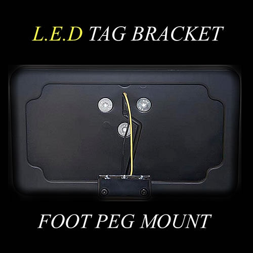 Kawasaki ZX6R ZX9R ZX10R ZX12R ZX14R Black Anodized Foot Peg Mount