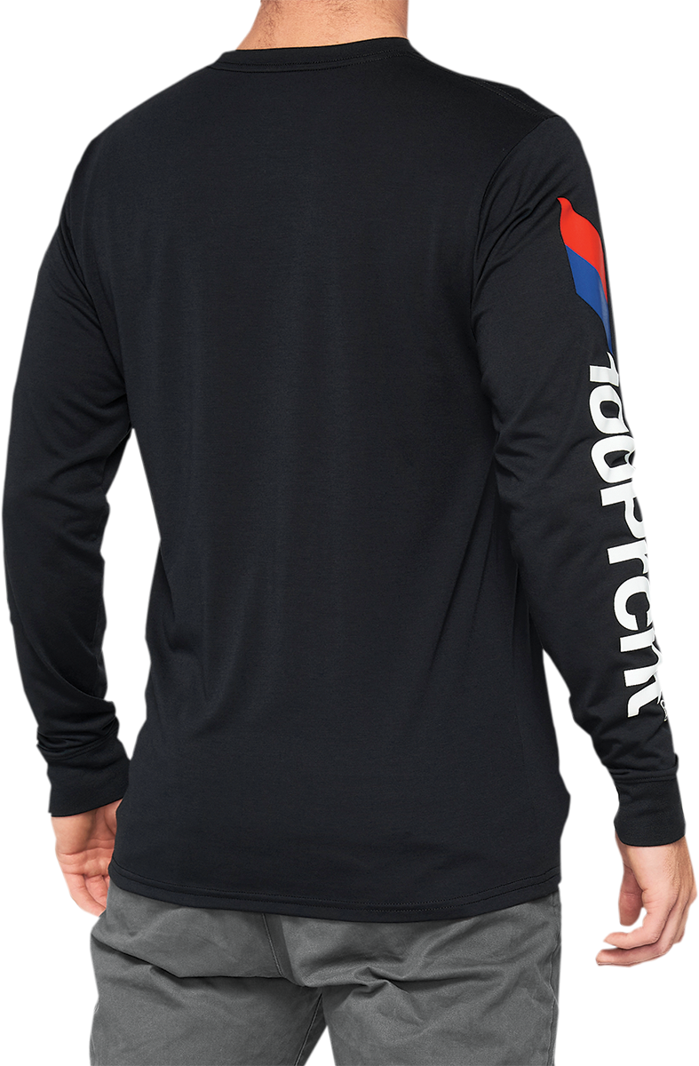 Camiseta técnica 100% Aster - Manga larga - Negra - Talla M 35029-001-11