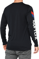 Camiseta técnica 100% Aster - Manga larga - Negra - Talla M 35029-001-11