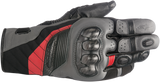 Guantes ALPINESTARS Belize Drystar® - Negro/Antracita/Rojo - Grande 3526718-1036-L