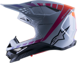 Casco de motocicleta ALPINESTARS Supertech M10 - Daytona - MIPS® - Gris neblina/Naranja fluorescente/Rodamina - XL 8302423-9243-XL