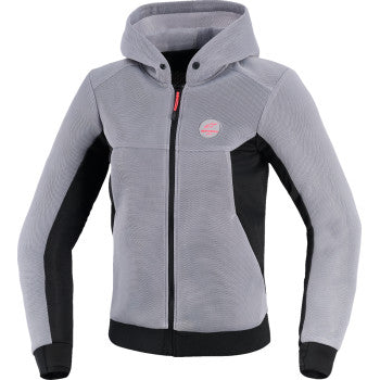 ALPINESTARS Stella Chrome Super Airflow Hoodie - Mid Gray/Black/Pink - Small 4210126-9299-S