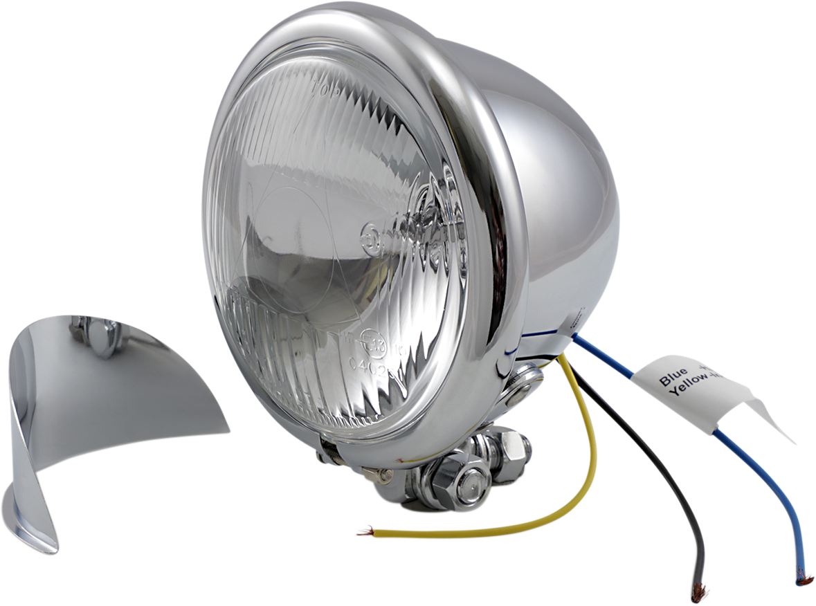 DRAG SPECIALTIES Foco de 4 1/2" con visera H-3 20-0026-BX-LB2 
