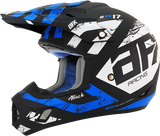 AFX FX-17 Motorcycle Helmet - Attack - Matte Blue/Black - XS 0110-7160
