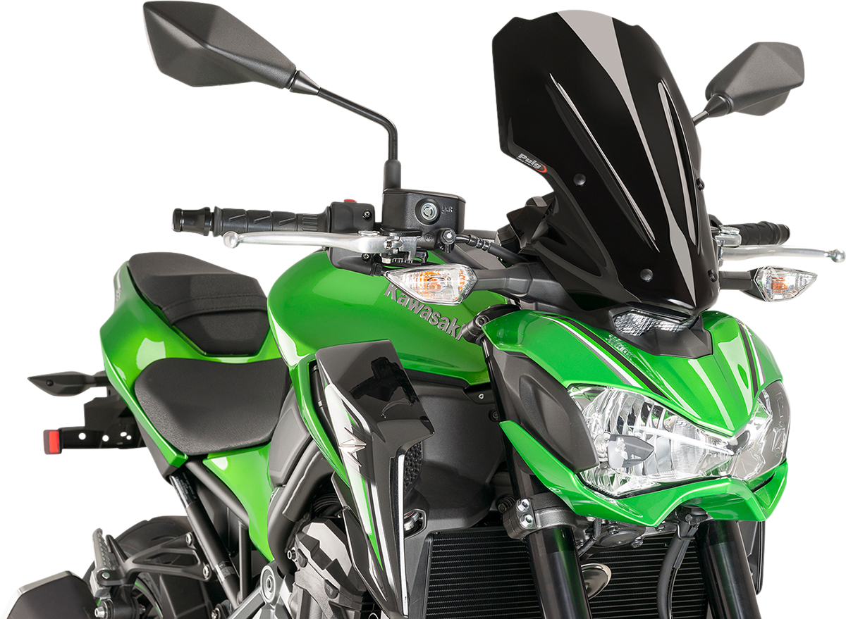Cúpula PUIG HI-TECH PARTS Touring Naked Nueva Generación - Negra - Kawasaki 9392N 