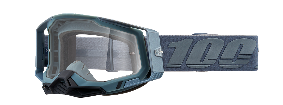 Gafas 100% Racecraft 2 - Acorazado - Transparente 50009-00017