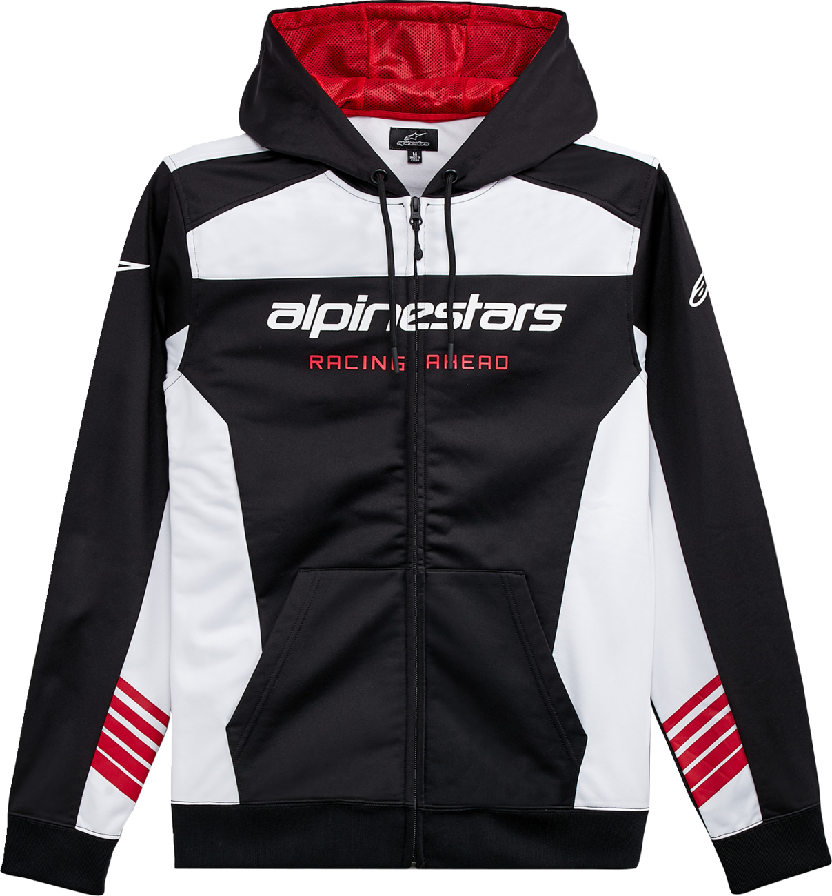 ALPINESTARS Session LXE Fleece Hoodie - Black/White - Large 1232-511001020L