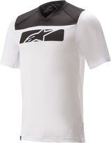 Maillot ALPINESTARS Drop 4.0 - Manga corta - Blanco/Negro - 2XL 1766220-21-2X