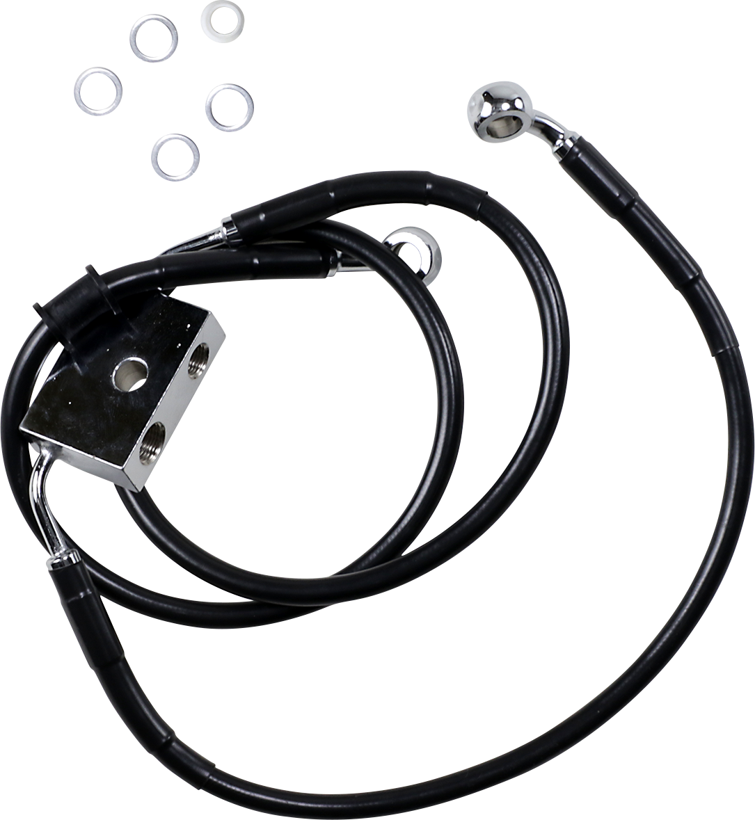 Línea de freno DRAG SPECIALTIES - Delantera - +10" - Negra - XL 614745-10BLK 